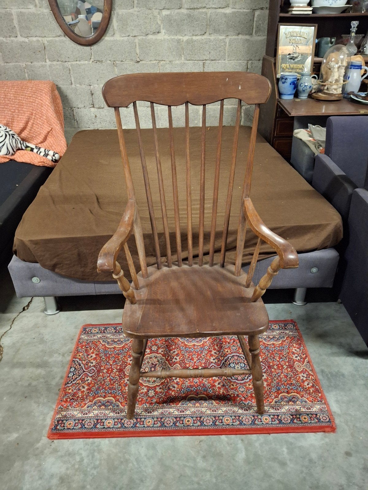 fauteuil Windsor classique en bois en parfait état, Enlèvement