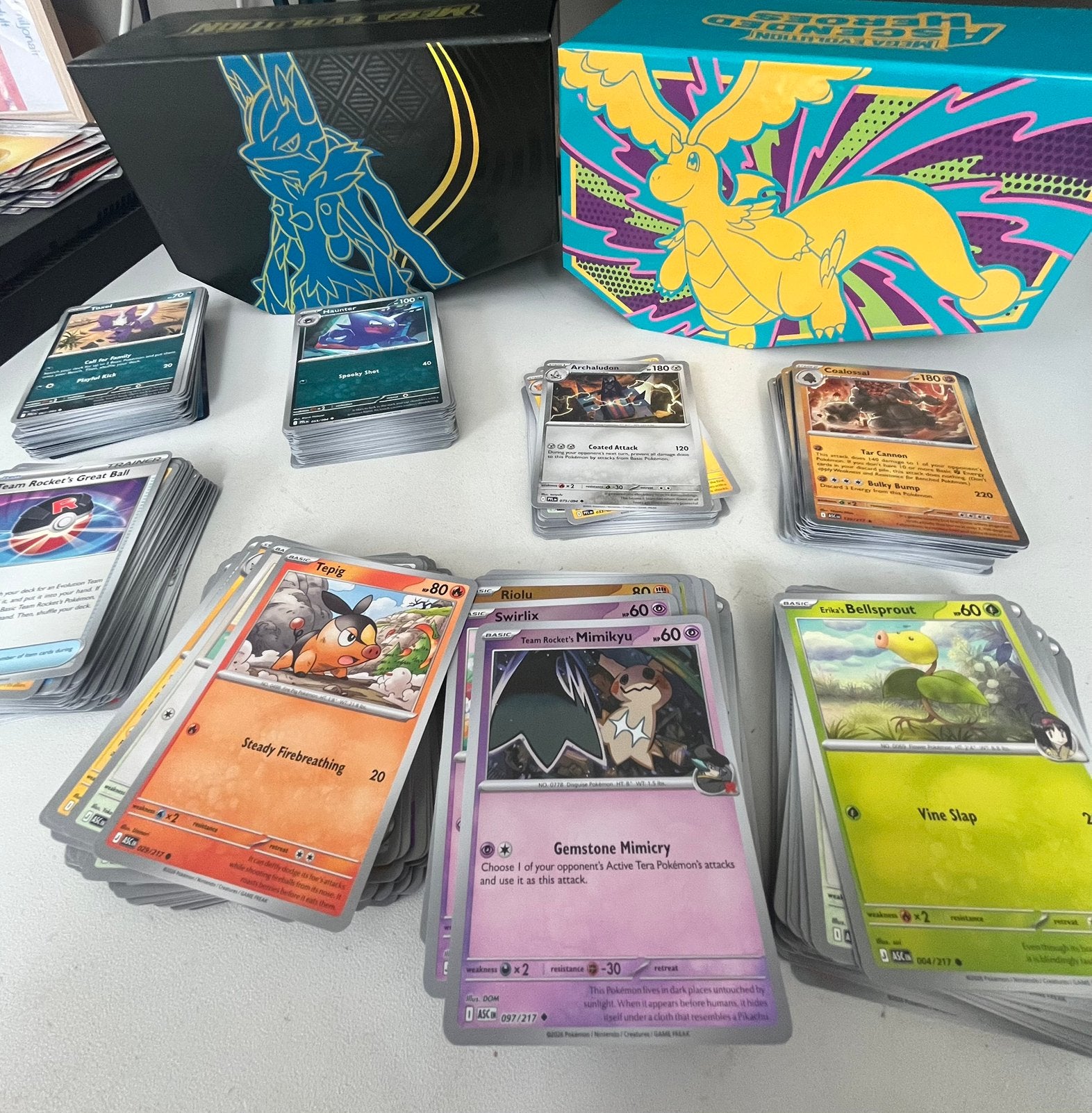 Bulk van verschillende sets 400+ kaarten, Enlèvement, Comme neuf, Plusieurs cartes