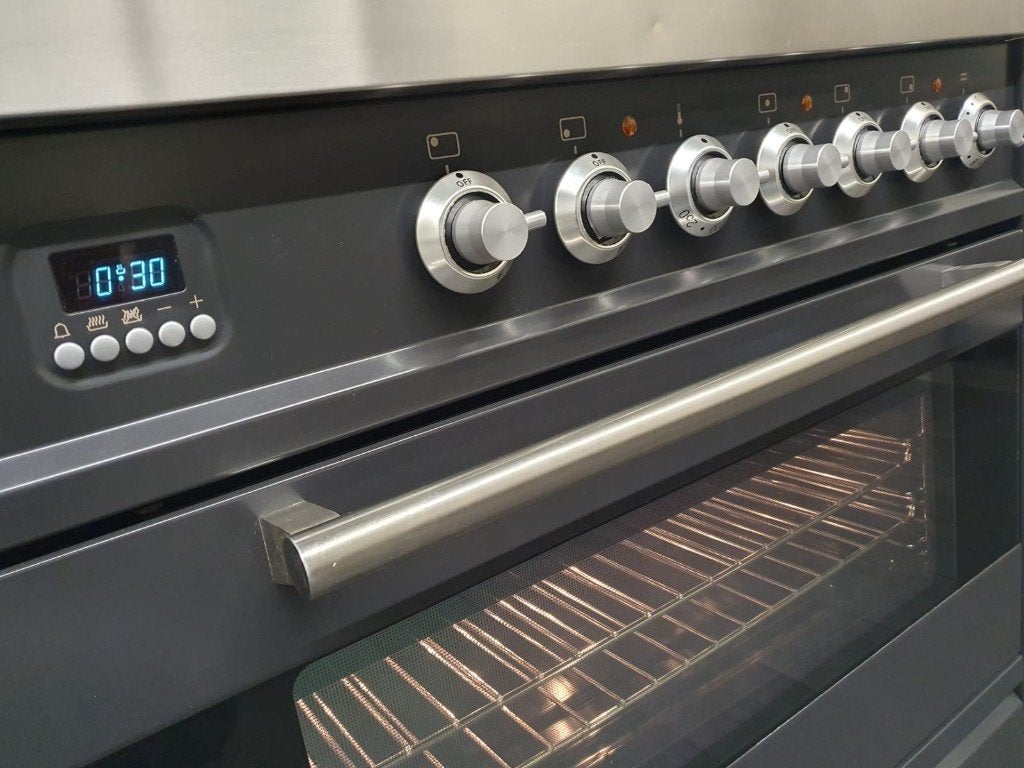 🔥Boretti Fornuis 80cm antraciet en rvs GASOVEN 5 pits, Gaz, Classe énergétique A ou plus économe, Comme neuf, Enlèvement