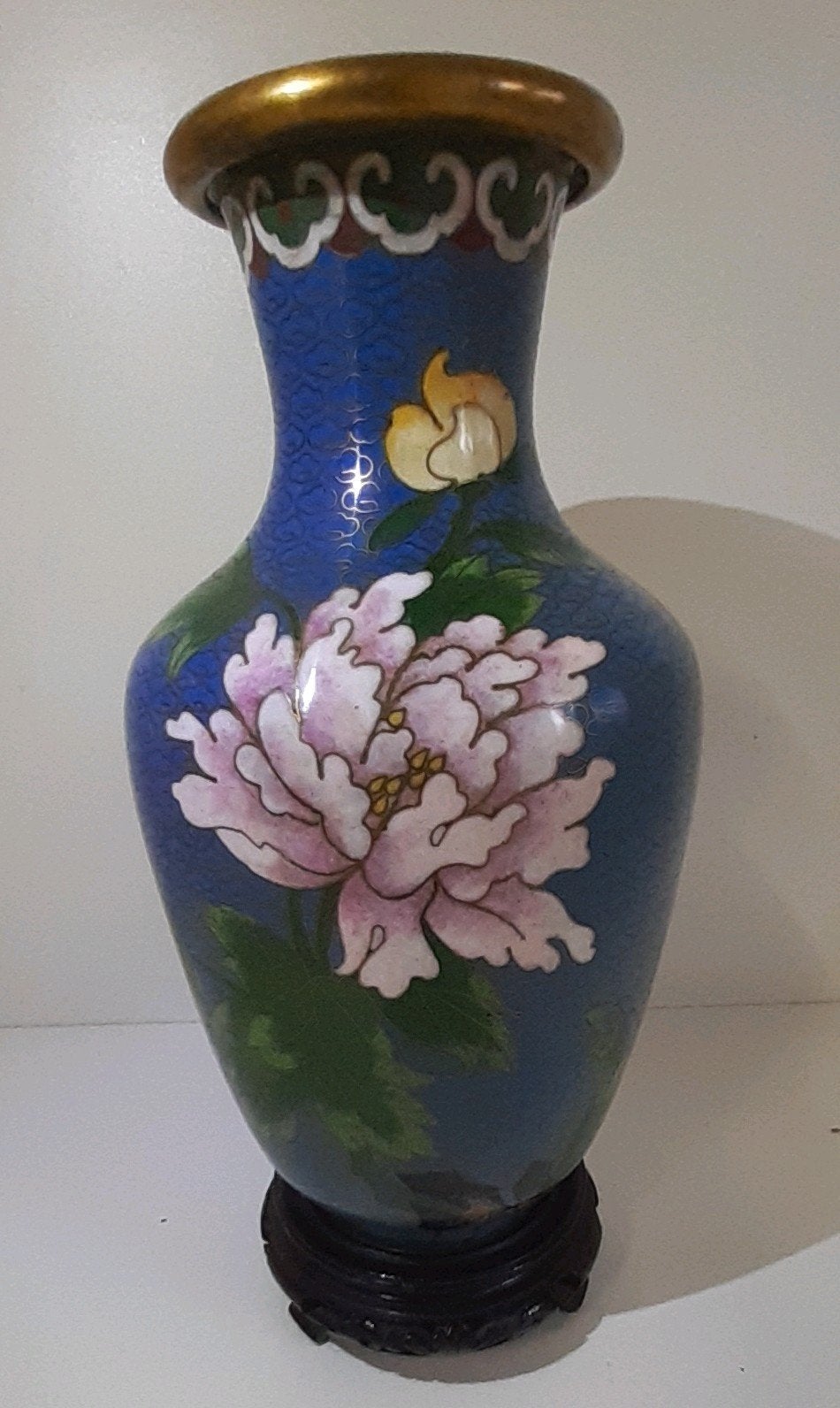 CHINESE CLOISONNÉ VAAS MET VOET!, Antiek en Kunst, Antiek | Vazen, Ophalen