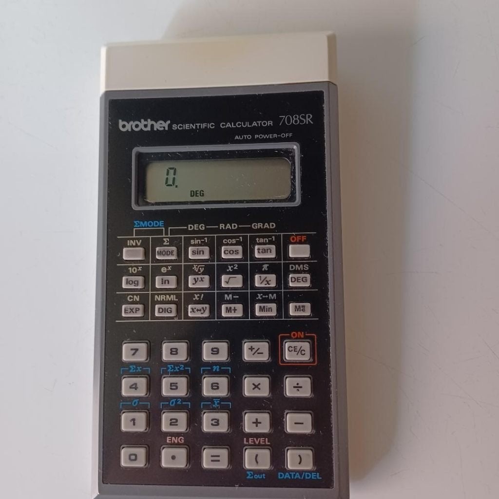 Vintage Brother 708SR wetenschappelijke rekenmachine, Enlèvement, Utilisé, Autres types