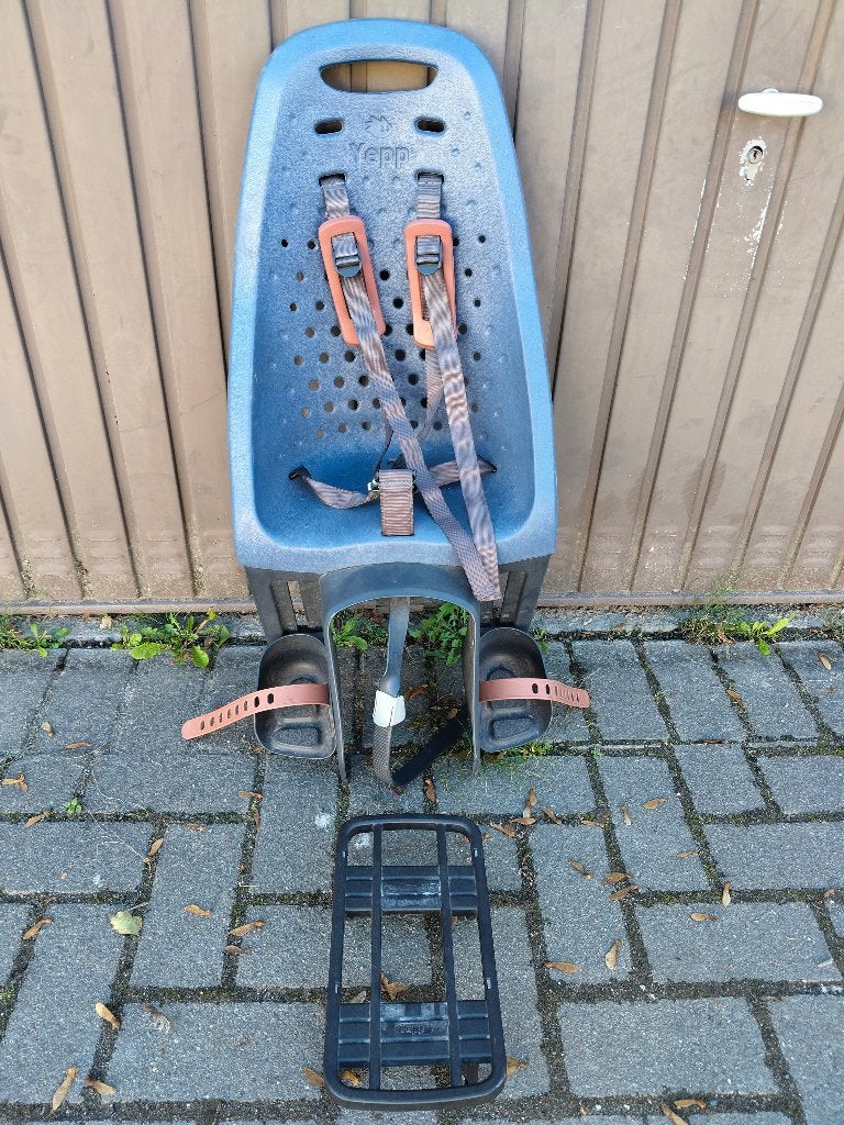 Yepp (Thule) fietsstoel + adapter voor bagagedrager, Ophalen, Achterzitje, Yepp (Thule), 9 t/m 18 kg