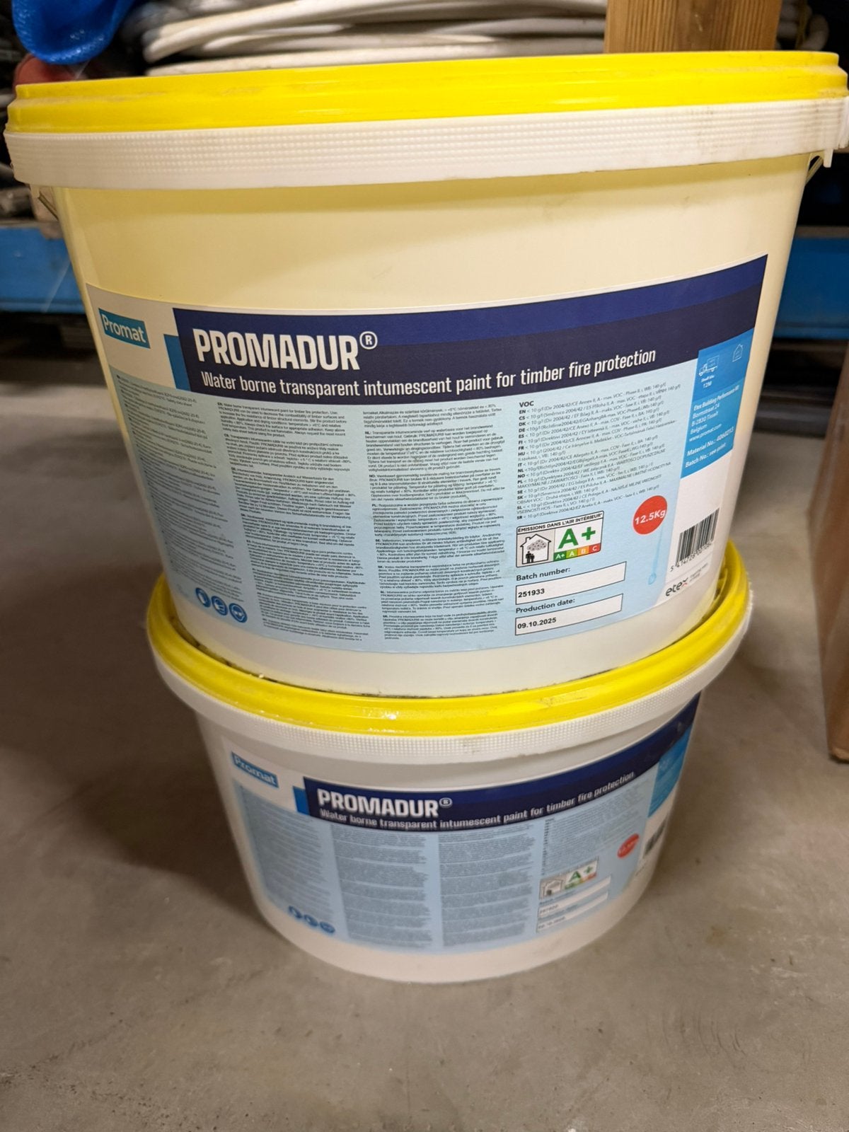Peinture ignifuge pour bois Promadur, Bricolage & Construction, Peinture, Vernis & Laque, Neuf, Autres couleurs, Enlèvement, Lasure
