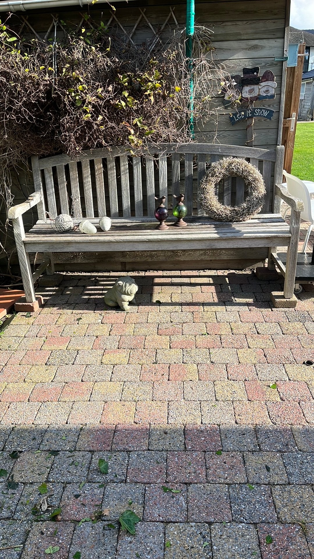 Tuinbank, Tuin en Terras, Ophalen, Gebruikt, Teakhout