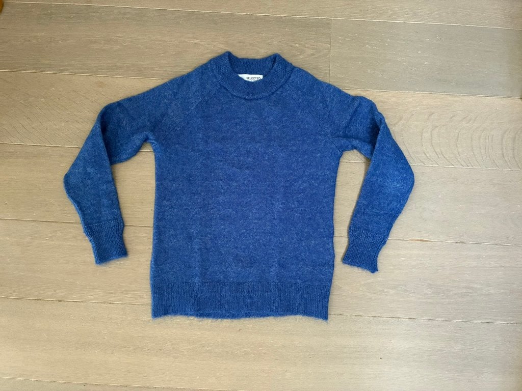 Blauwe gebreide trui van Selected Femme (Maat XS), Kleding | Dames, Blauw, Selected Femme, Ophalen of Verzenden, Zo goed als nieuw