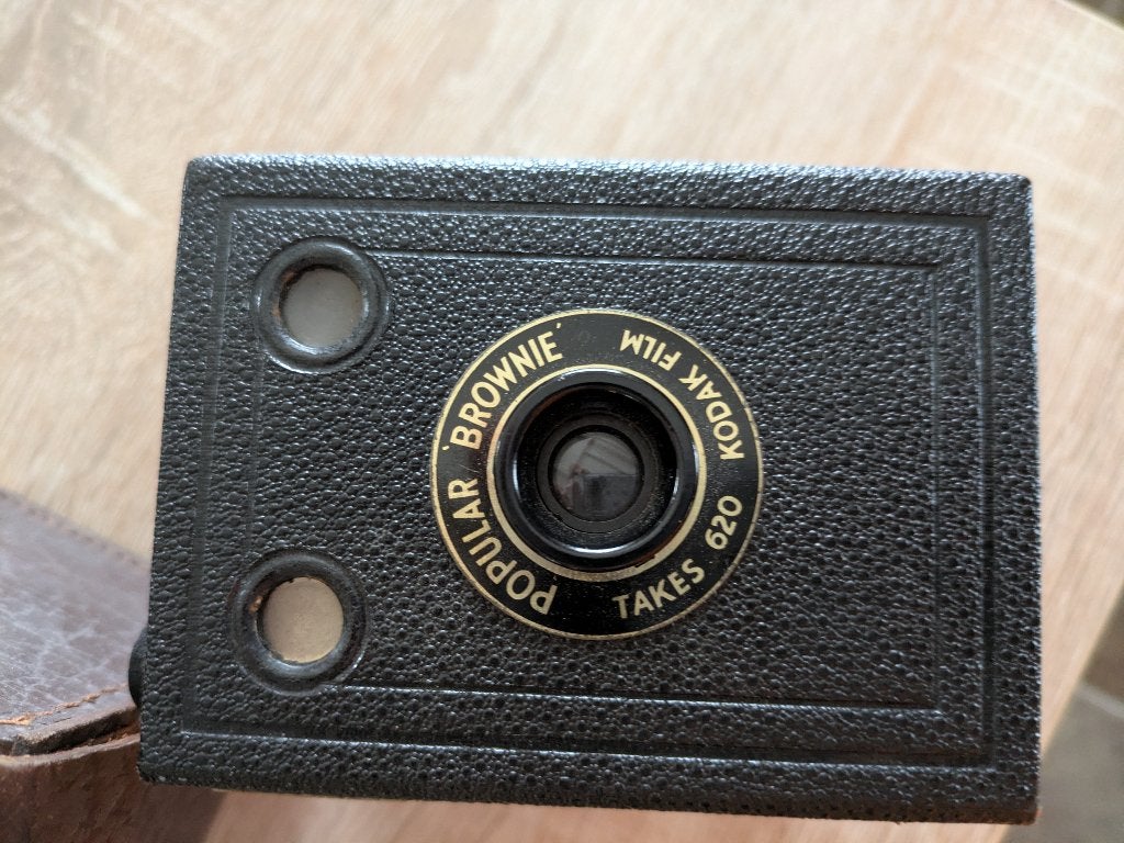 Kodak populaire Brownie vintage camera, Audio, Tv en Foto, Ophalen, Gebruikt, Kodak