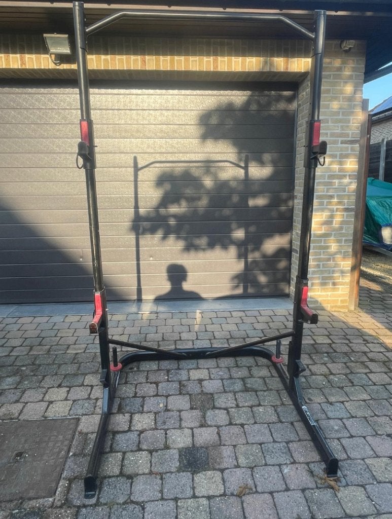 Barre de traction, cage d'alimentation, étagère à squat, Centrale électrique, Enlèvement, Utilisé, Métal