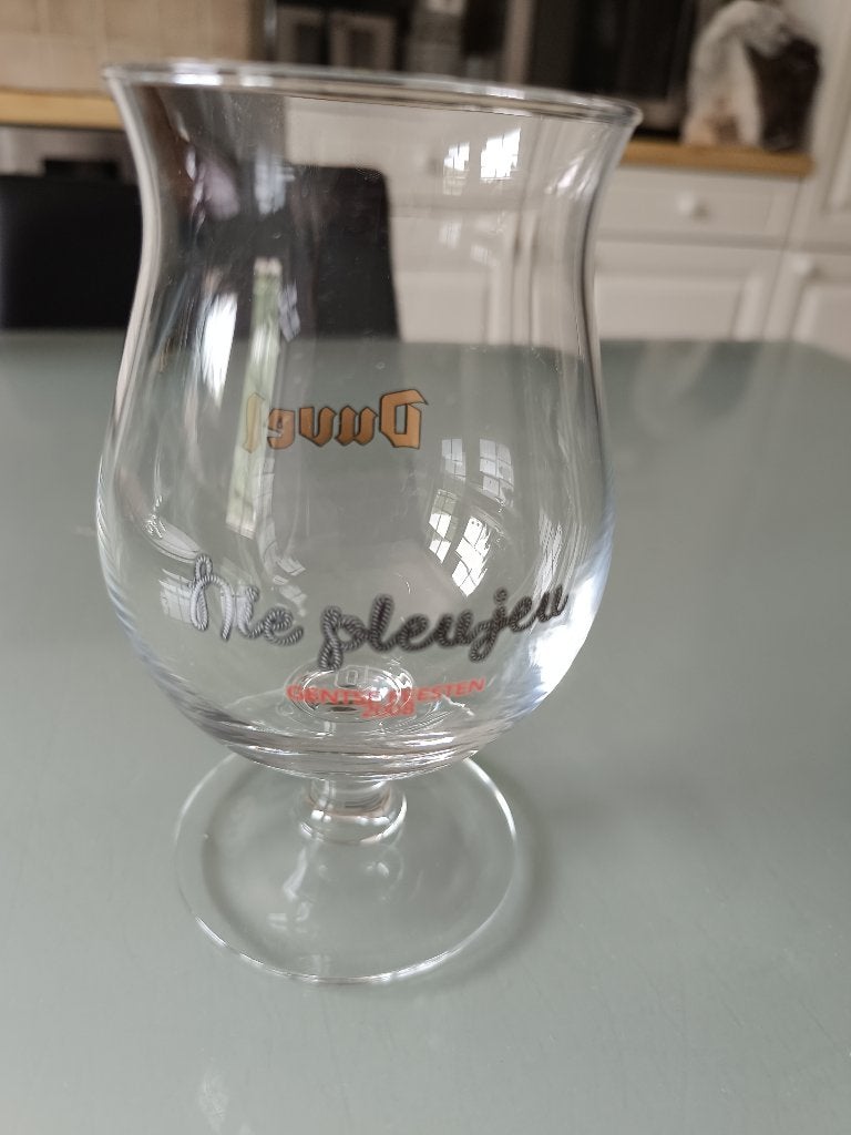 Collectors DUVEL glas Gentse Feesten 2008 Nie Pleujen, Ophalen of Verzenden, Duvel
