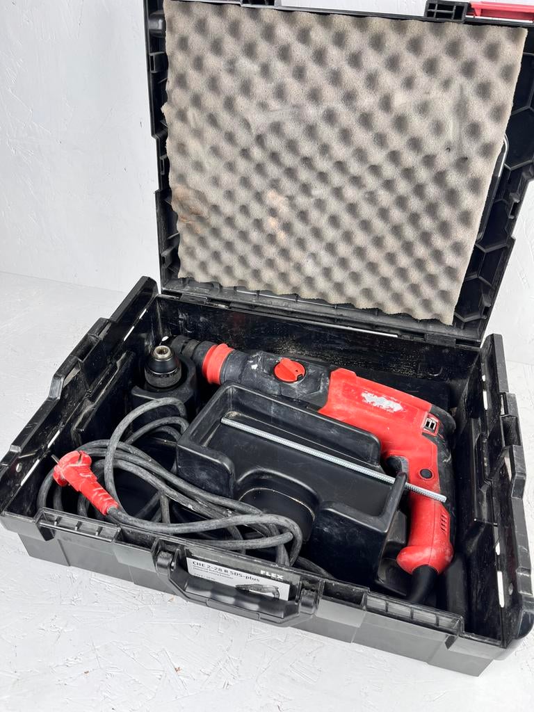Marteau perforateur Flex CHE 2-28 R SDS-plus,  dans un étui, 600 watts ou plus, Enlèvement ou Envoi, ., Marteau perforateur et/ou Marteau piqueur