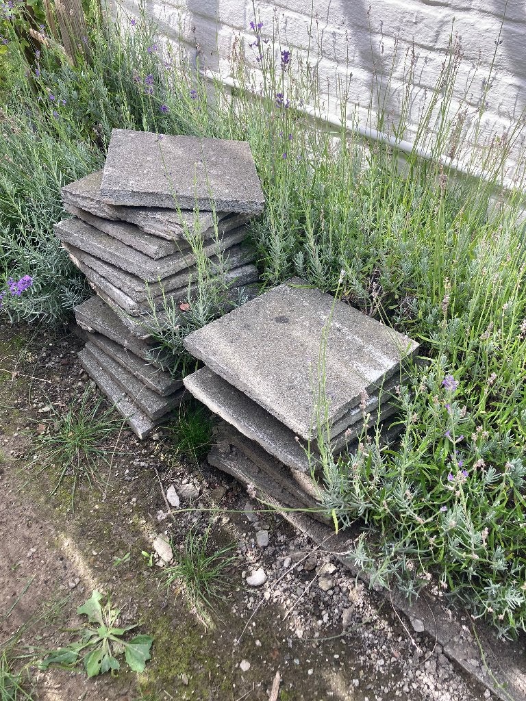 Gratis betondal, Ophalen, Gebruikt, Beton, Terrastegels