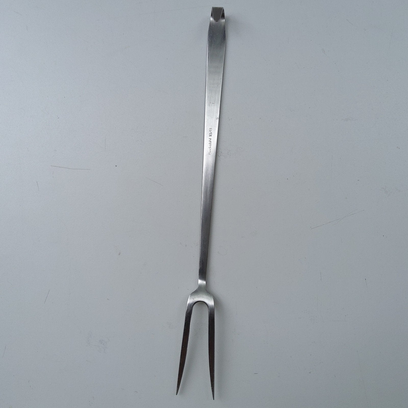 Vleesvork. Kwaliteitsvol RVS 18/8 Beckstahl. 34 cm., Maison & Meubles, Cuisine | Couverts, Enlèvement ou Envoi, Comme neuf, Couverts individuels