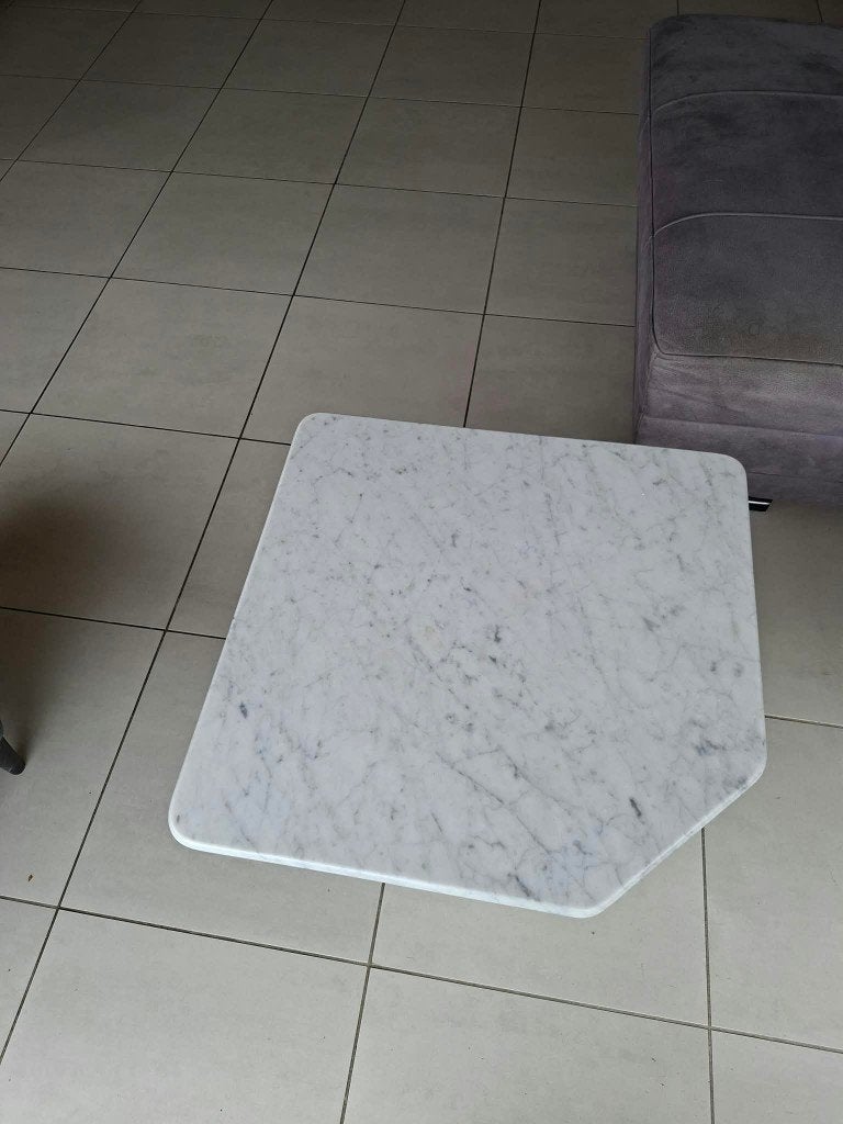 marmeren bijzettafel, Huis en Inrichting, Ophalen, Vierkant, 55 tot 75 cm, Overige materialen