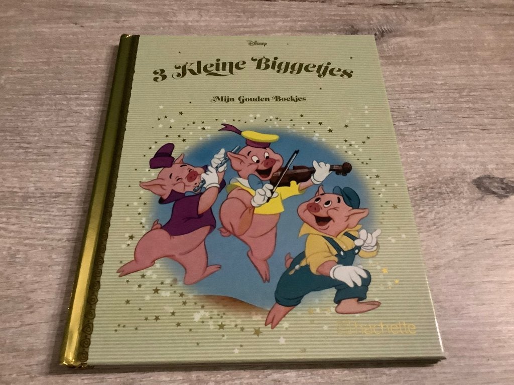 3 Kleine biggetjes gouden voorleesboekje (2021), Ophalen of Verzenden, Zo goed als nieuw, Disney, Gouden boekje