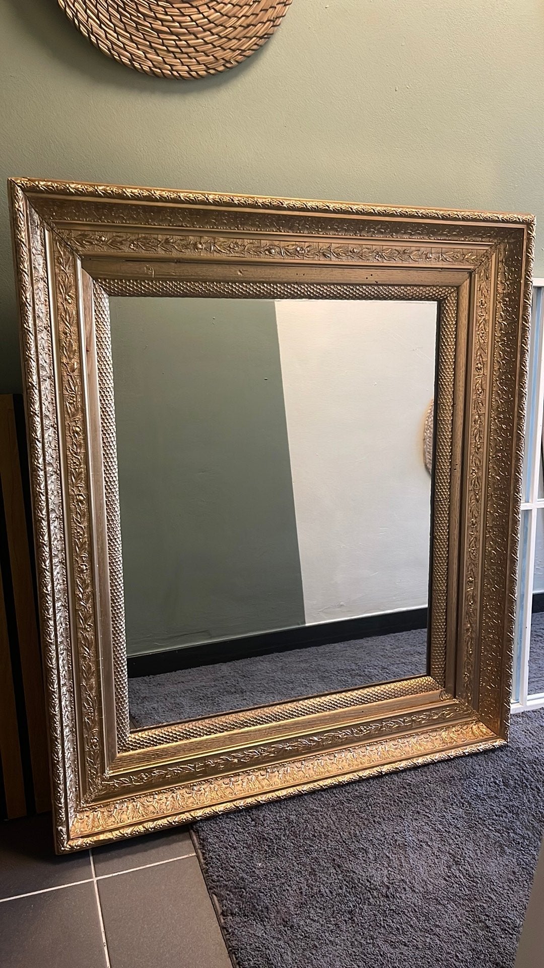 Miroir baroc  77cm. 90cm année. Napoleon, Antiquités & Art, Enlèvement