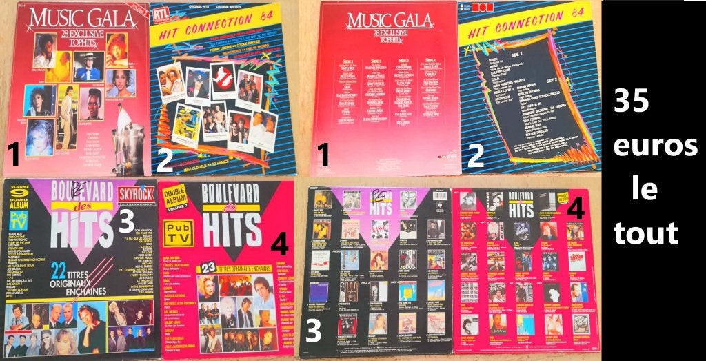 3 double lp + 1 Lp, CD & DVD, Vinyles | Compilations, Comme neuf, Autres genres, Double LP, Compilation, Double LP, Autres formats