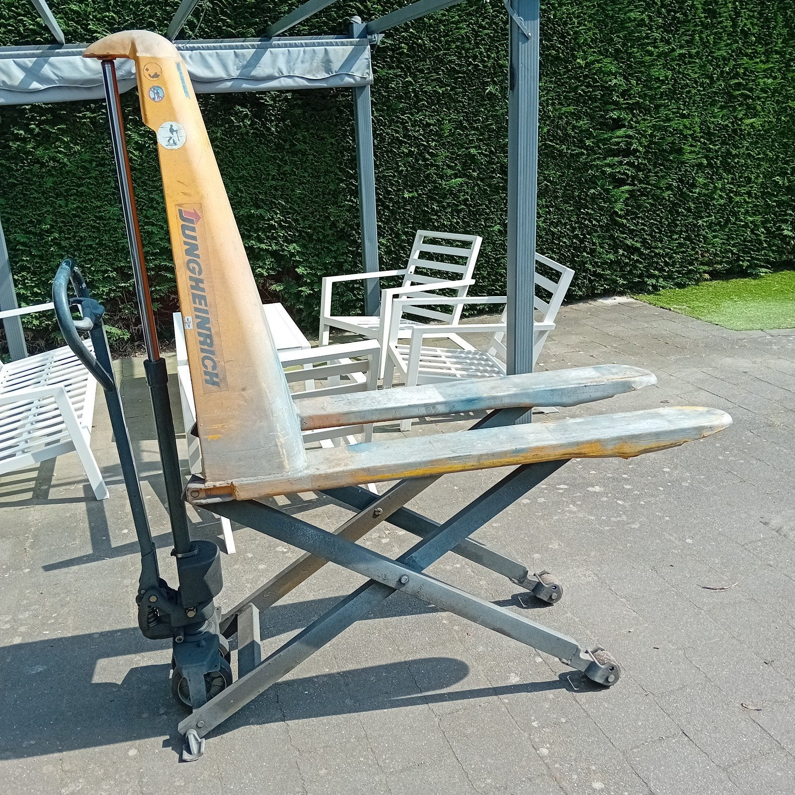Transpallet lifter, Ophalen