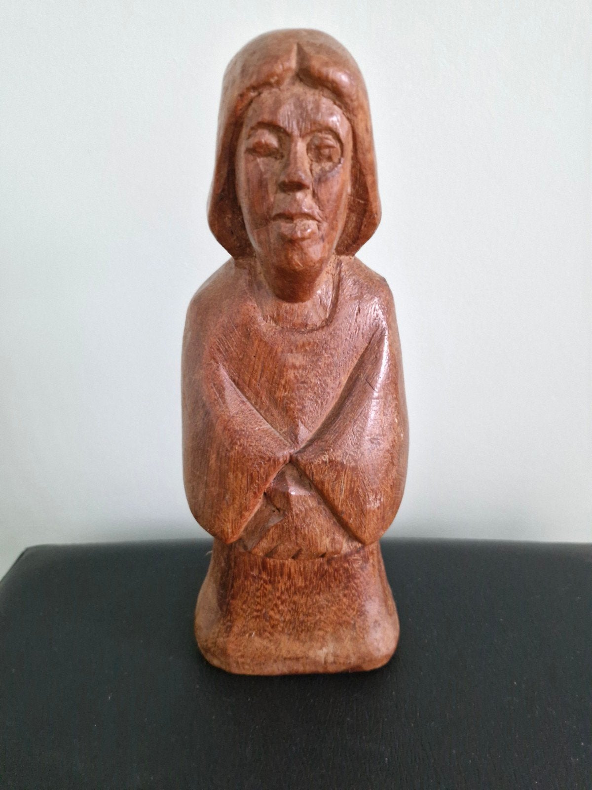 houten beeld Maria - A. van Oppens, Statue, Bois, Enlèvement ou Envoi, Brun
