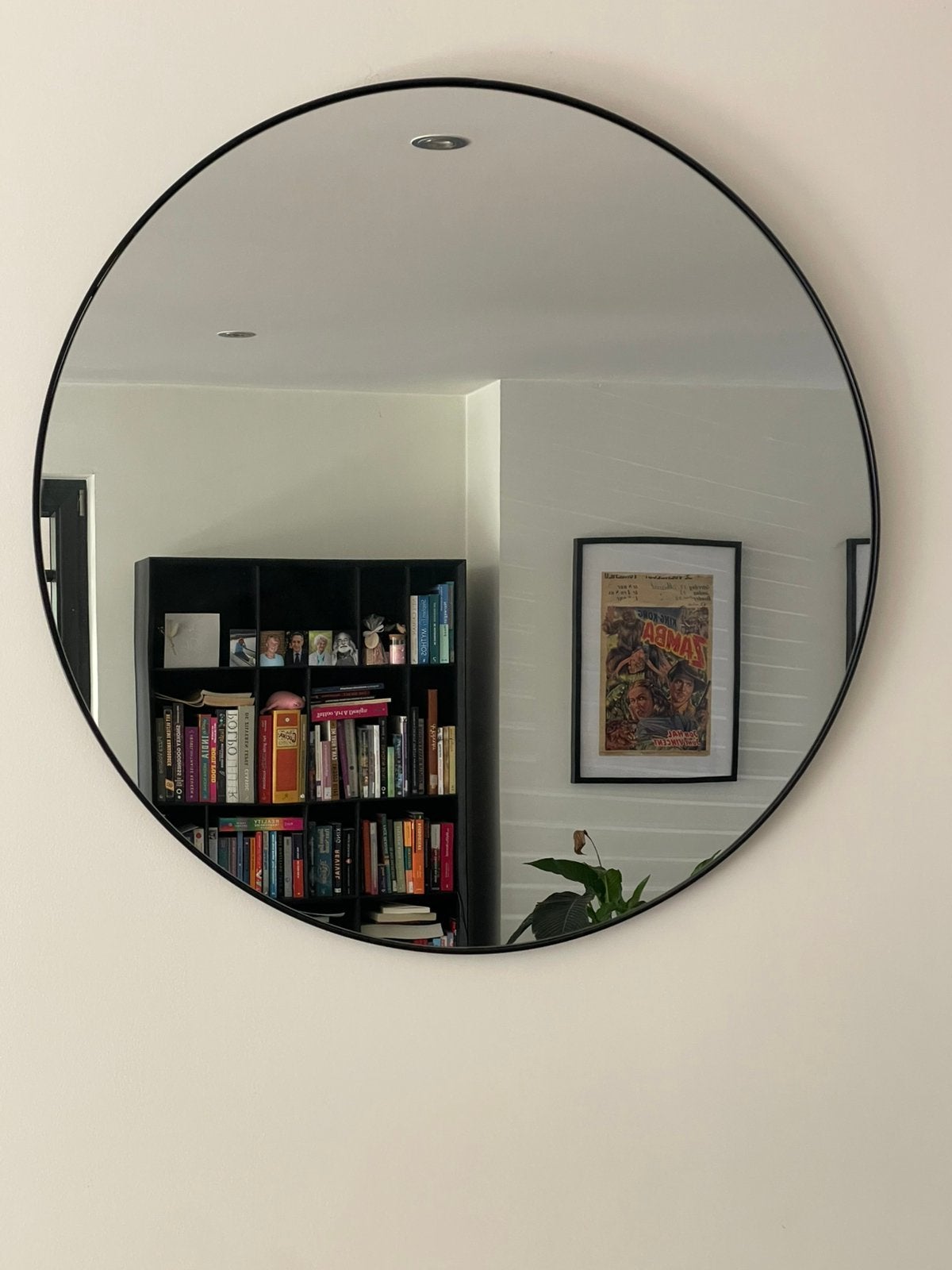 Mooie grote ronde spiegel, diameter 96cm, Ophalen, Zo goed als nieuw