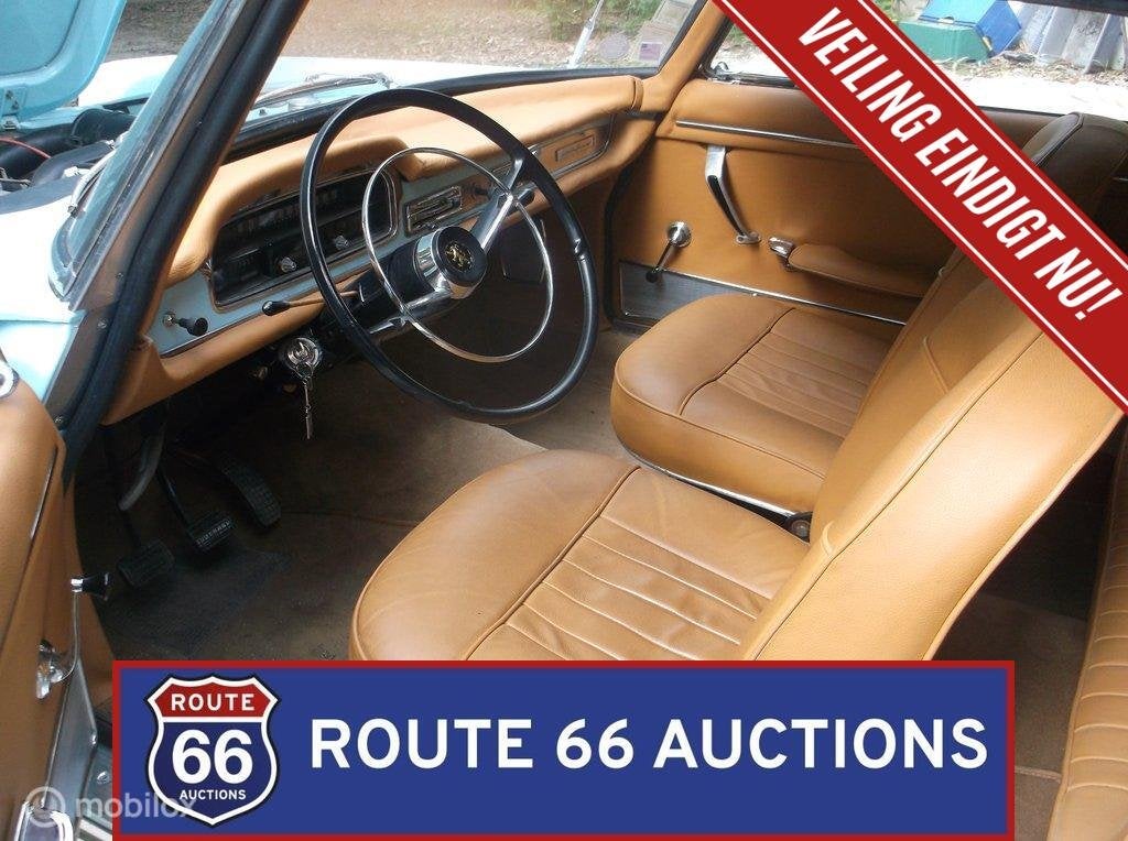 Peugeot 404 Cabriolet Injection | 1964 | Route 66 Auctions, Zwart, Bedrijf, Handgeschakeld, Overige carrosserie