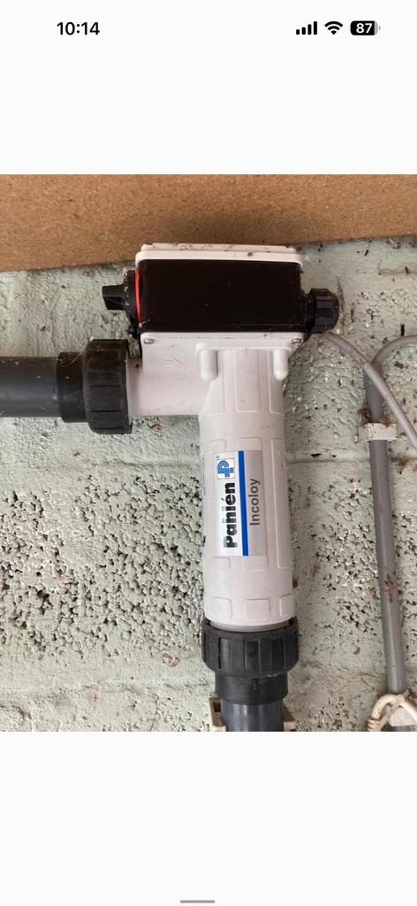 Compacte zwembadverwarming, Tuin en Terras, Ophalen, Gebruikt