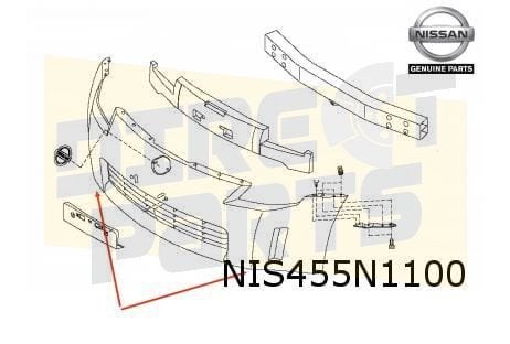 Nissan 350Z (9/05-) voorbumper (te spuiten) Origineel! F2M22, Neuf, -, -, Avant