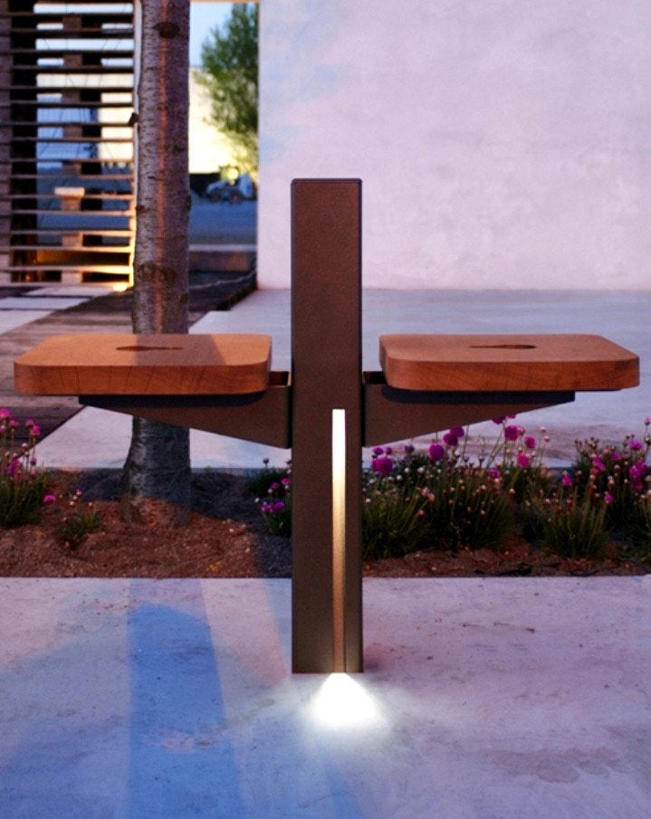 viabizunno Giraeffe buitenverlichting tuinbank, Tuin en Terras, Ophalen, Led