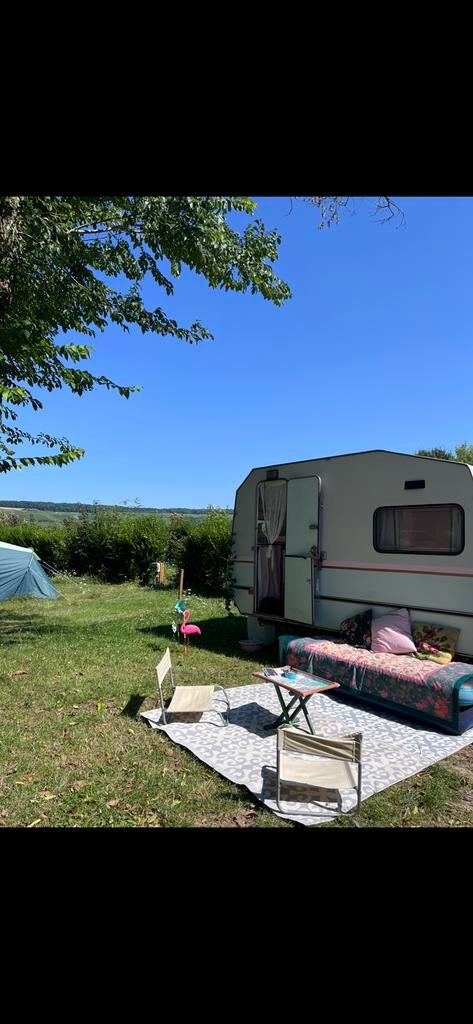 Château caravan (1979) – 900 kg, Caravans en Kamperen, Caravans, Particulier, tot en met 3, 750 - 1000 kg, Chateau, Ophalen