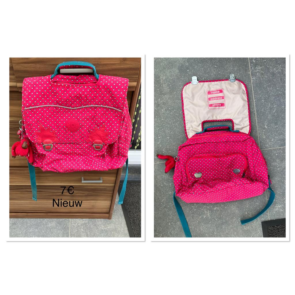 Boekentas kipling, Handtassen en Accessoires, Tassen | Schooltassen, Ophalen, Zo goed als nieuw