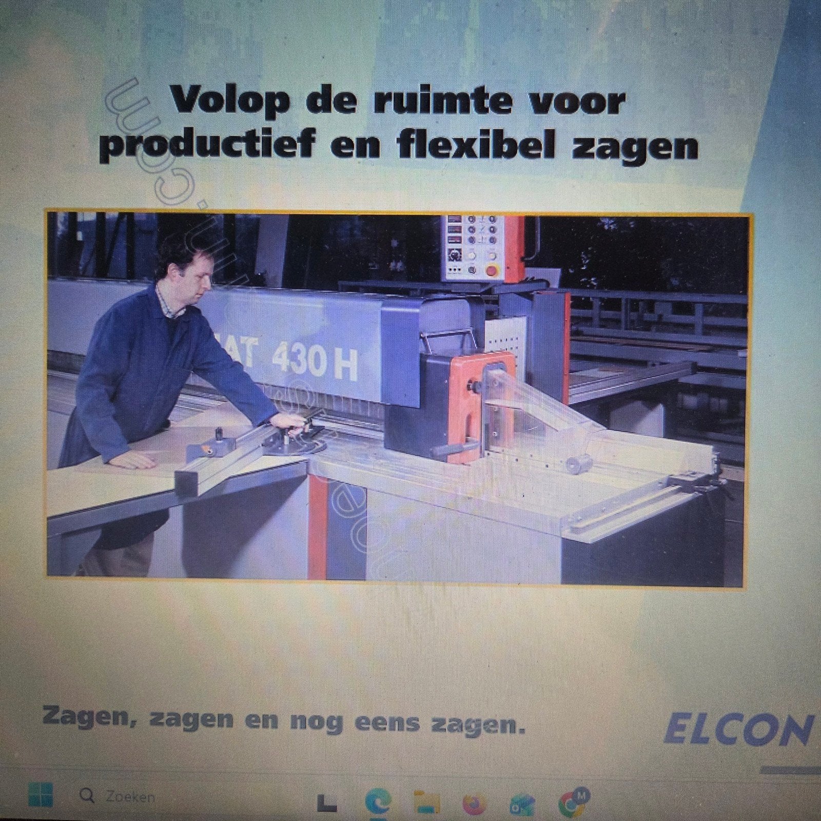 Elcon formaatzaag platenzaag 5300mm vol automatisch Uniek, Ophalen of Verzenden