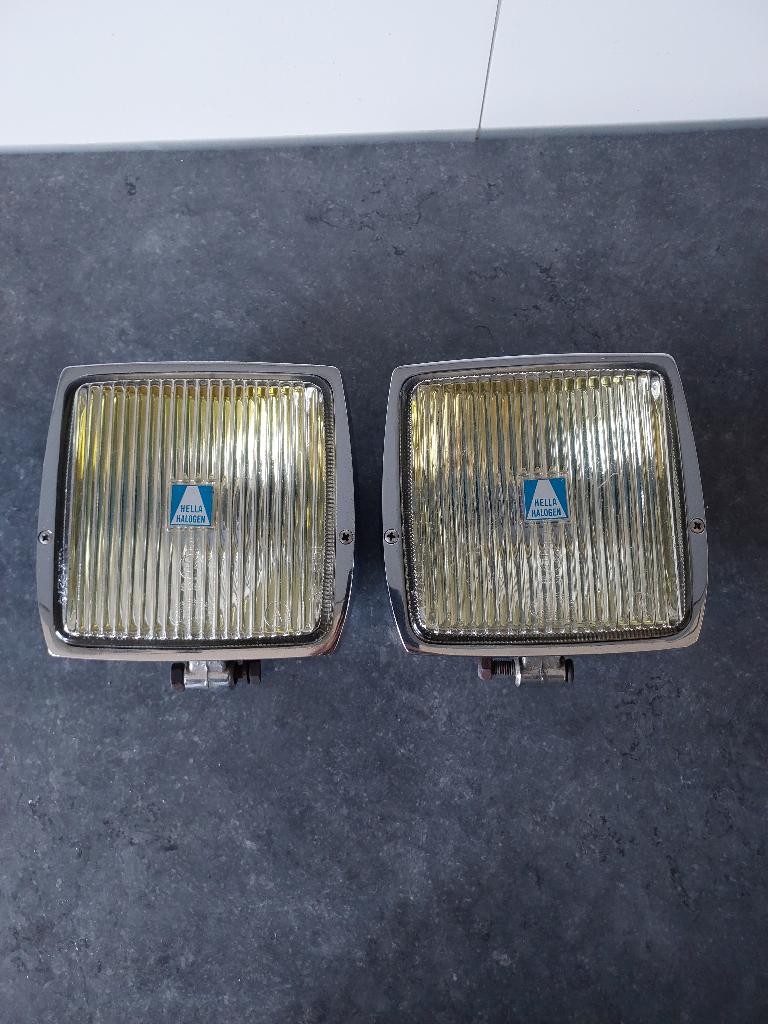Set Hella 149 Mistlampen / Verstralers Mercedes Oldtimer, Auto-onderdelen, Verzenden, Gebruikt, Alfa Romeo