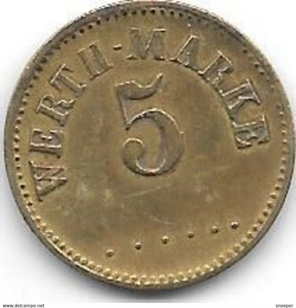 notgeld WERTH MARKE 5 ........, Postzegels en Munten, Verzenden, Duitsland, Losse munt