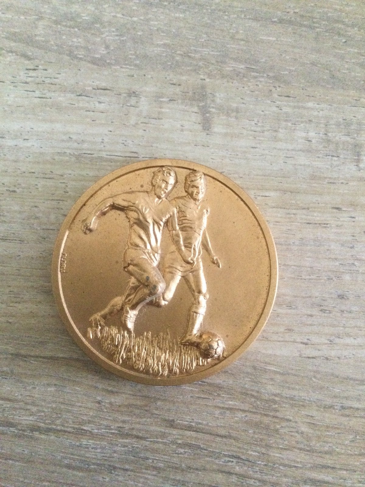 Oude medaille voetbal, Ophalen of Verzenden