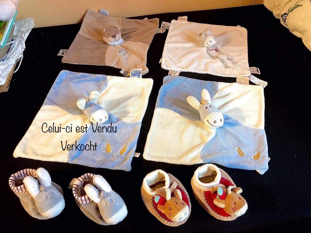 Doudou Noukies et chausson Noukies️️️️ ♥️✅V. autres annonces, Enfants & Bébés, Jouets | Jouets de bébé, Comme neuf, Hochet, Sonore