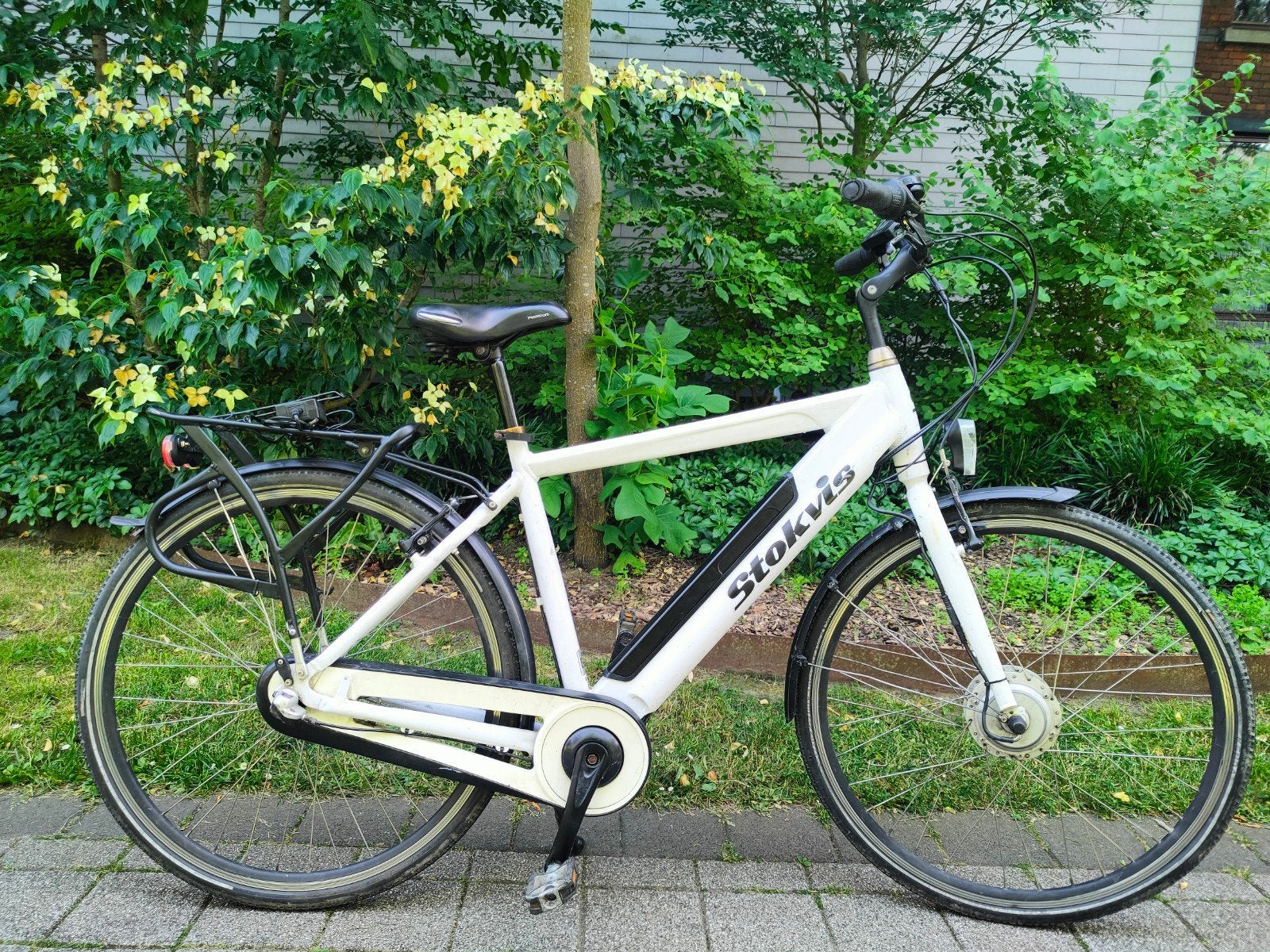 Elektrische fiets elektrische herenfiets e-bike electric bik, Gebruikt, 51 tot 55 cm, 30 tot 50 km per accu, Ophalen