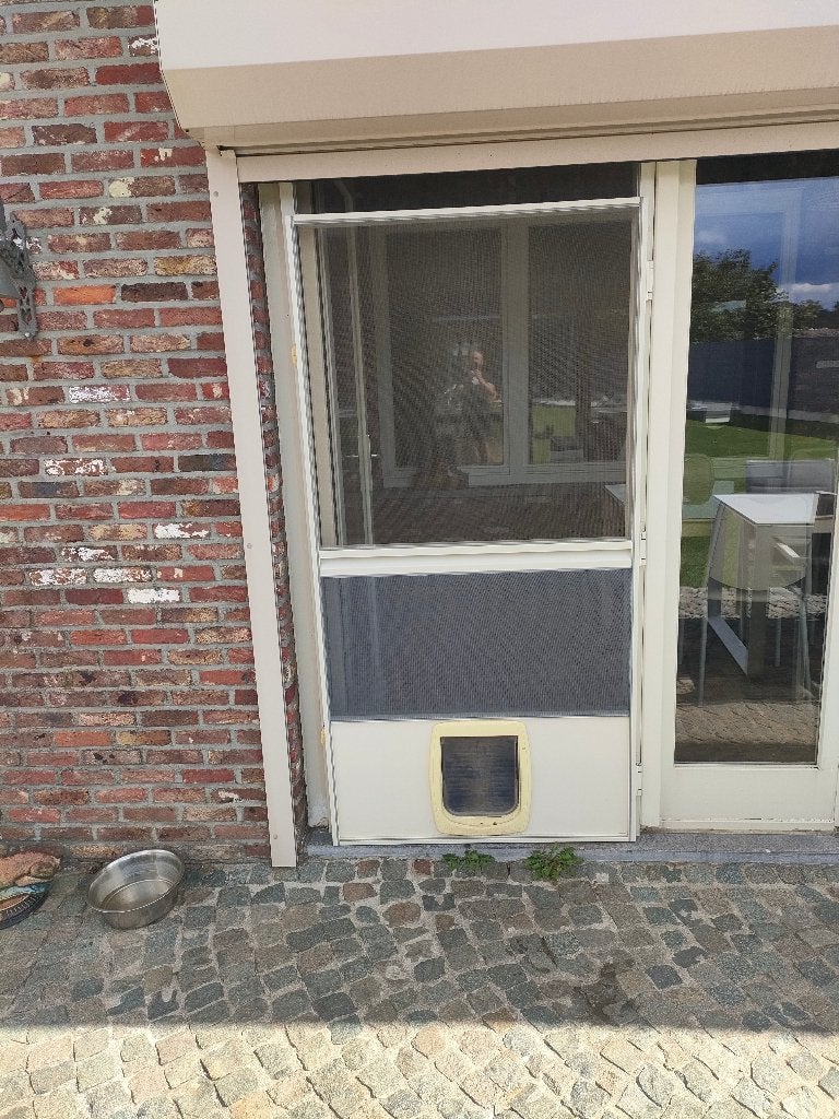 vliegendeur, Ophalen, Kunststof, 80 tot 100 cm, Hordeur