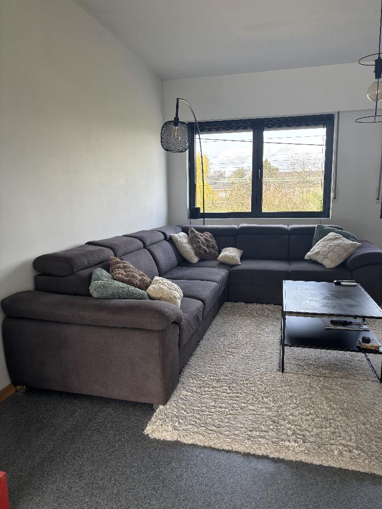 Zetel L-vorm, Huis en Inrichting, Zetels | Complete zithoeken, Gebruikt, Kunststof, Stof, Overige materialen, Ophalen