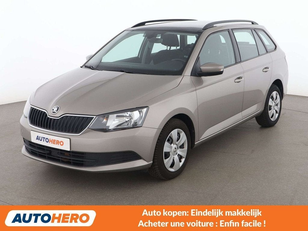 Skoda Fabia 1.0 TSI Ambition (bj 2018, automaat), Auto's, Skoda, Stof, Gebruikt, Zwart, 1188 kg