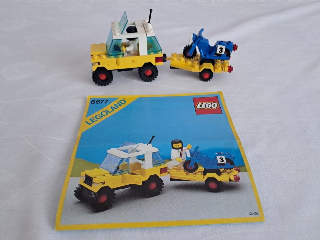 Lego Legoland Motocross Racing 6677 1986, Kinderen en Baby's, Speelgoed | Duplo en Lego, Lego, Inclusief instructies, Ophalen of Verzenden
