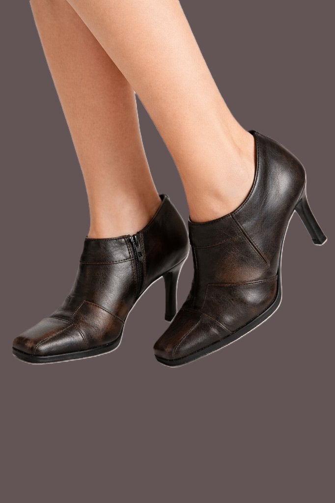 Bottines en cuir DRACO taille 37, Vêtements | Femmes, Enlèvement ou Envoi, Chaussures à haut talons, Comme neuf, Brun