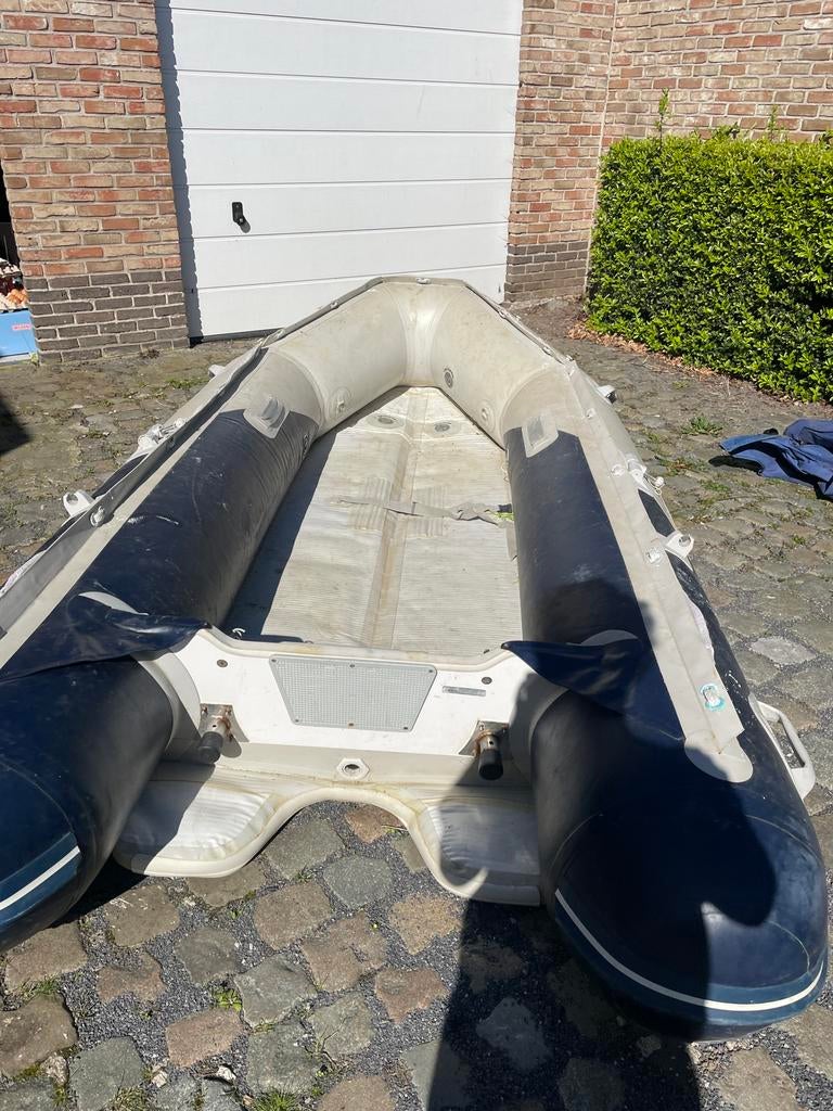 Rubberboot, Watersport en Boten, Vis- en Consoleboten, Ophalen, 10 tot 30 pk, Gebruikt, 3 tot 6 meter