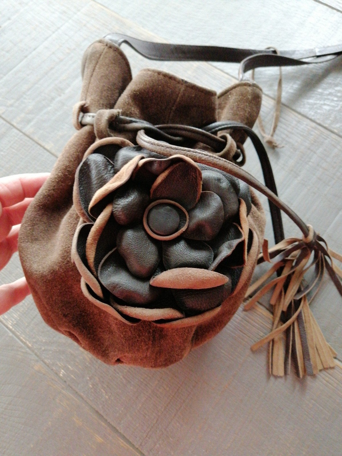 lederen handtasje, Handtassen en Accessoires, Bedels, Ophalen