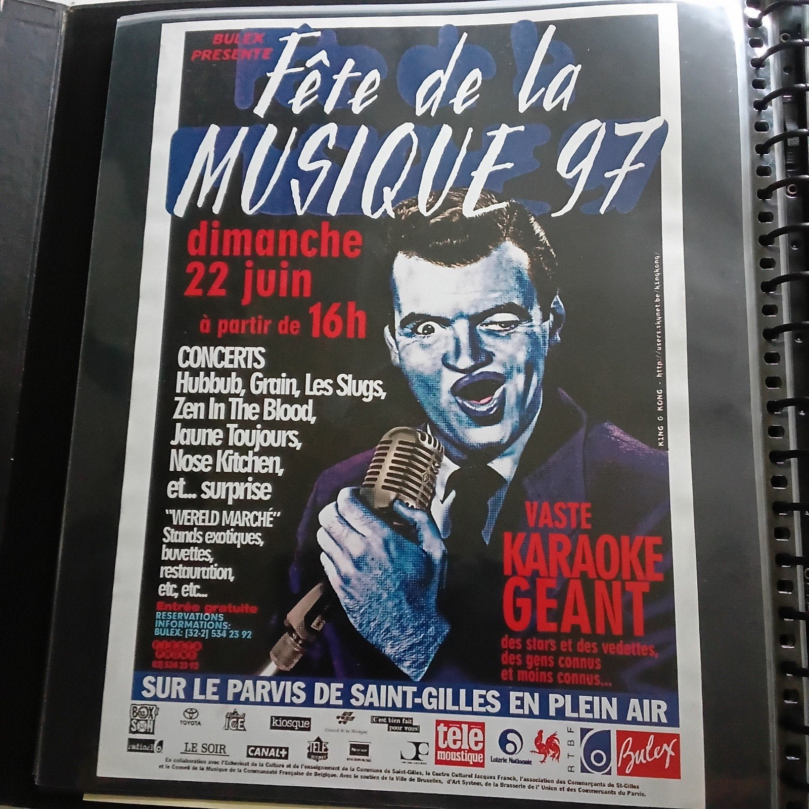 Originele poster Bulex muziekfestival 1997, Verzamelen, Posters, Muziek, Ophalen of Verzenden
