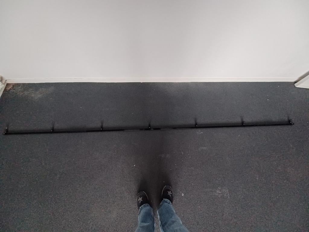 2x gordijnrail zwart te koop, Enlèvement, Neuf