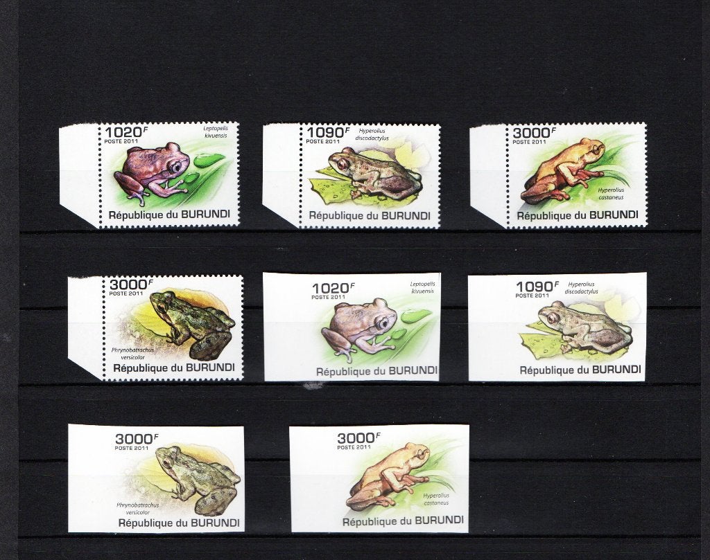 Série de timbres du Burundi  cote 50 €, Enlèvement ou Envoi, Non oblitéré