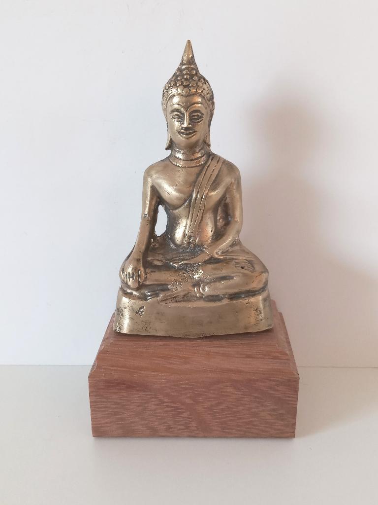 Statue de Bouddha en bronze, Antiquités & Art, Envoi