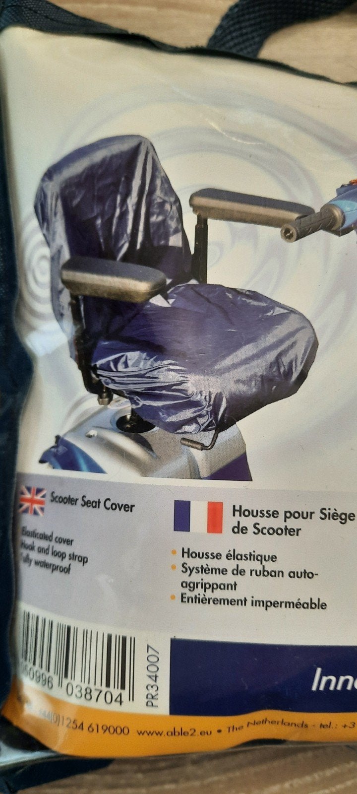 Zittingbeschermer scootmobiel, Enlèvement