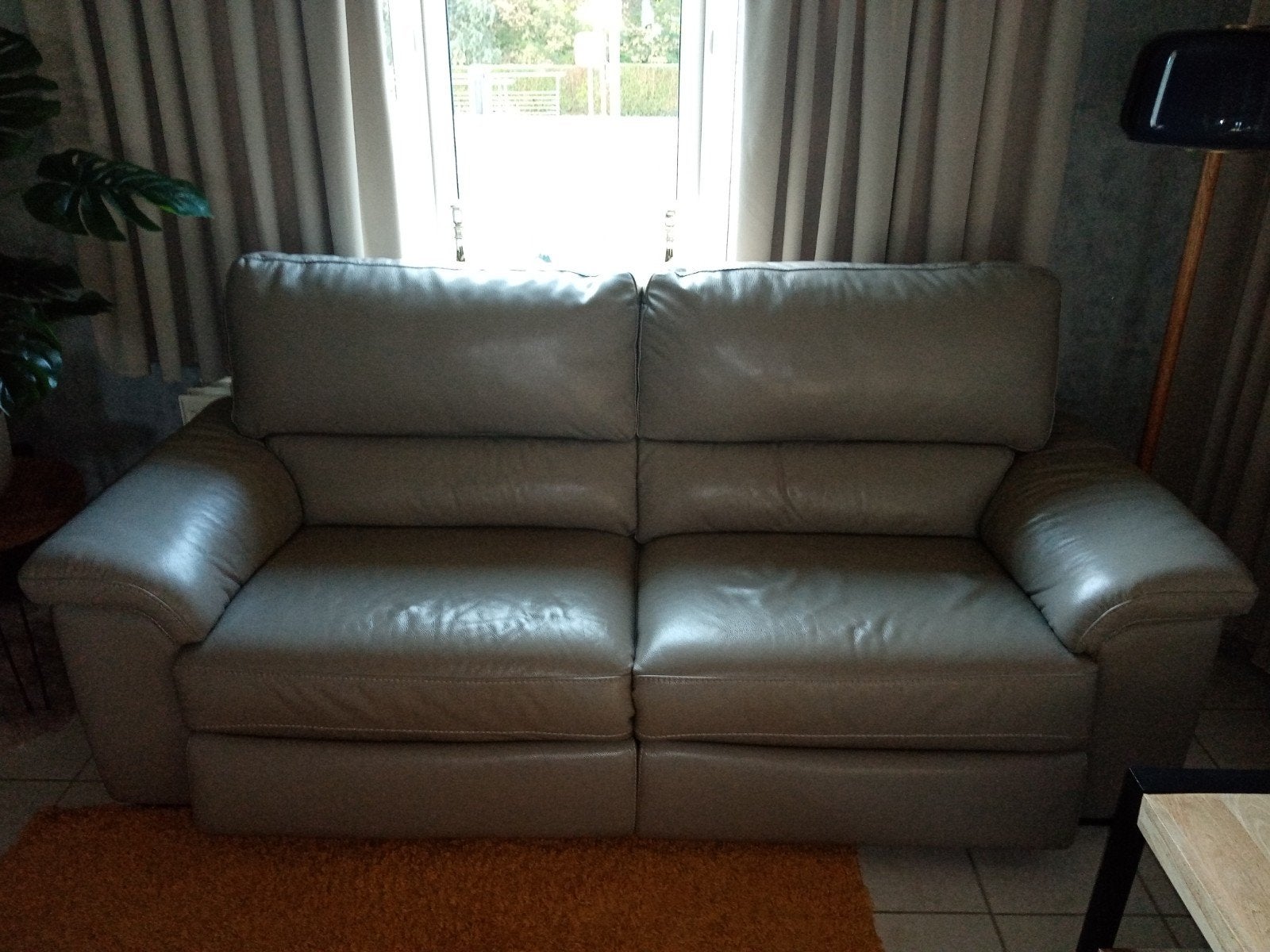 3zit leder, Huis en Inrichting, Ophalen, Driepersoons, Leer, Zo goed als nieuw