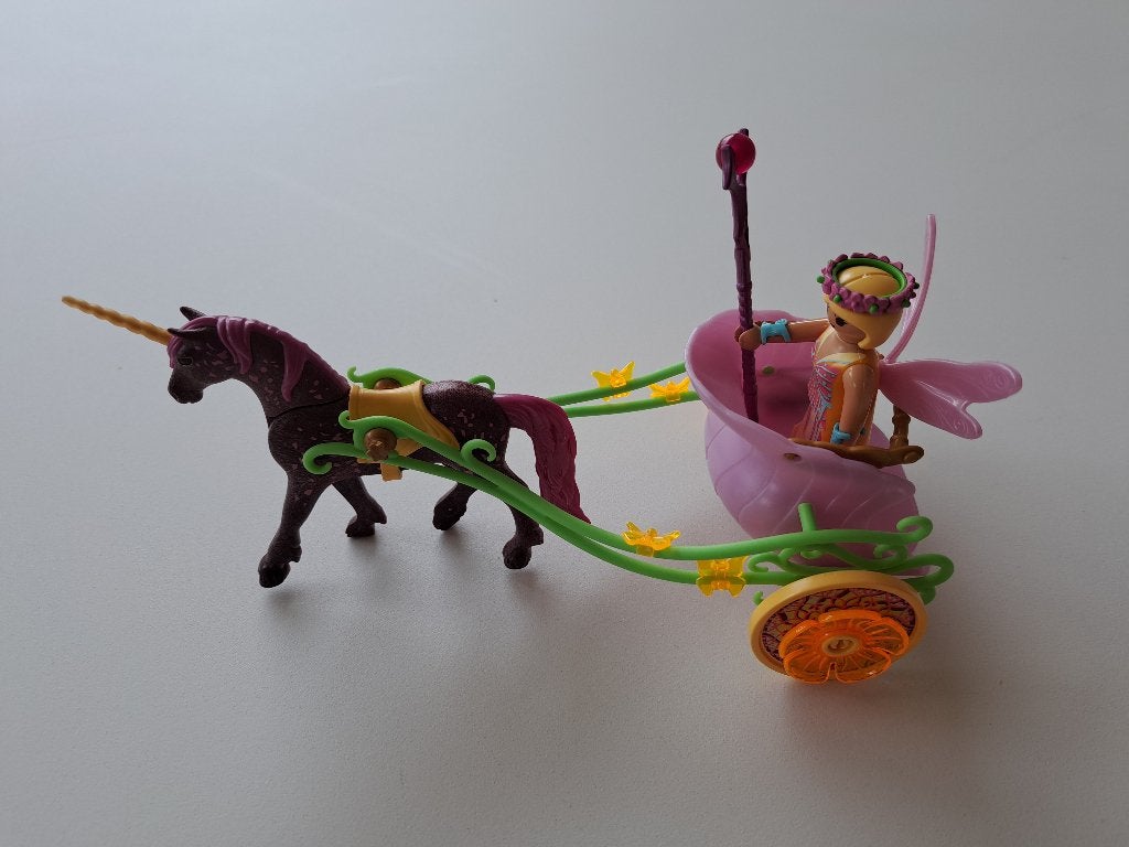 Playmobil Bloemenfee met eenhoornkoets, Ophalen of Verzenden, Gebruikt