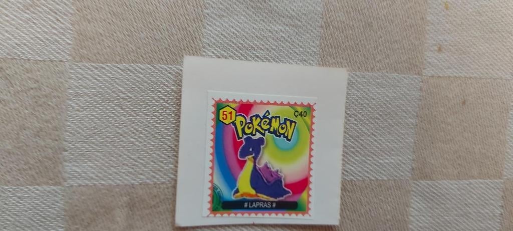 pokemon postzegel zeldzaam gelimiteerd Lapras fraai, Ophalen of Verzenden, Nieuw, Overige typen