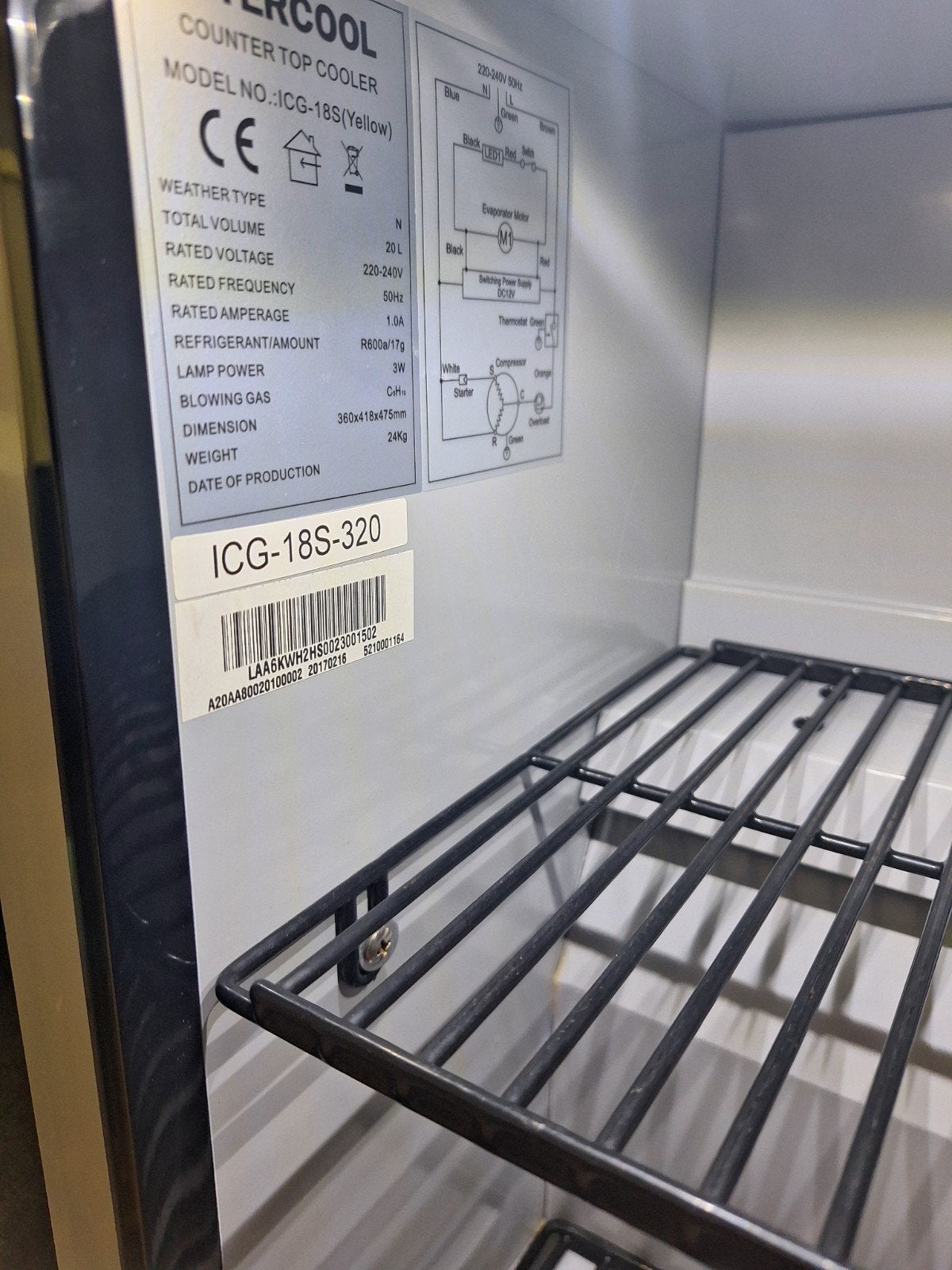 Mini ijskast  met verlichting., Elektronische apparatuur, Koelkasten en IJskasten, Ophalen